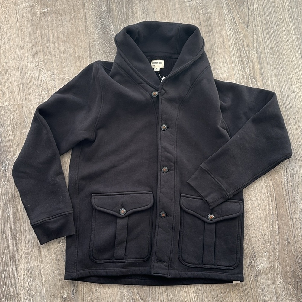 Todd Snyder FLEECE SHAWL CARDIGAN